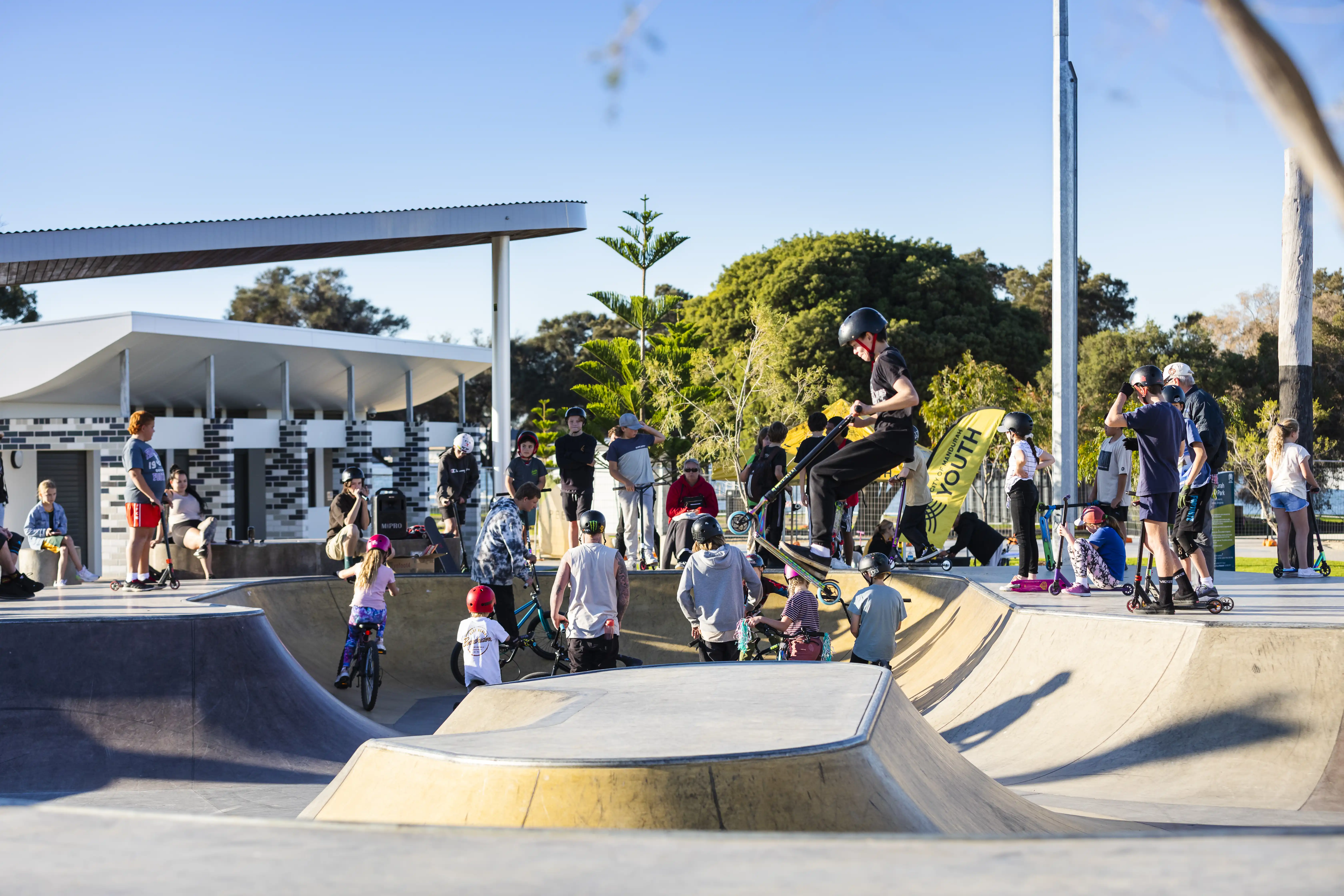 Youth at mandurah skatepark
